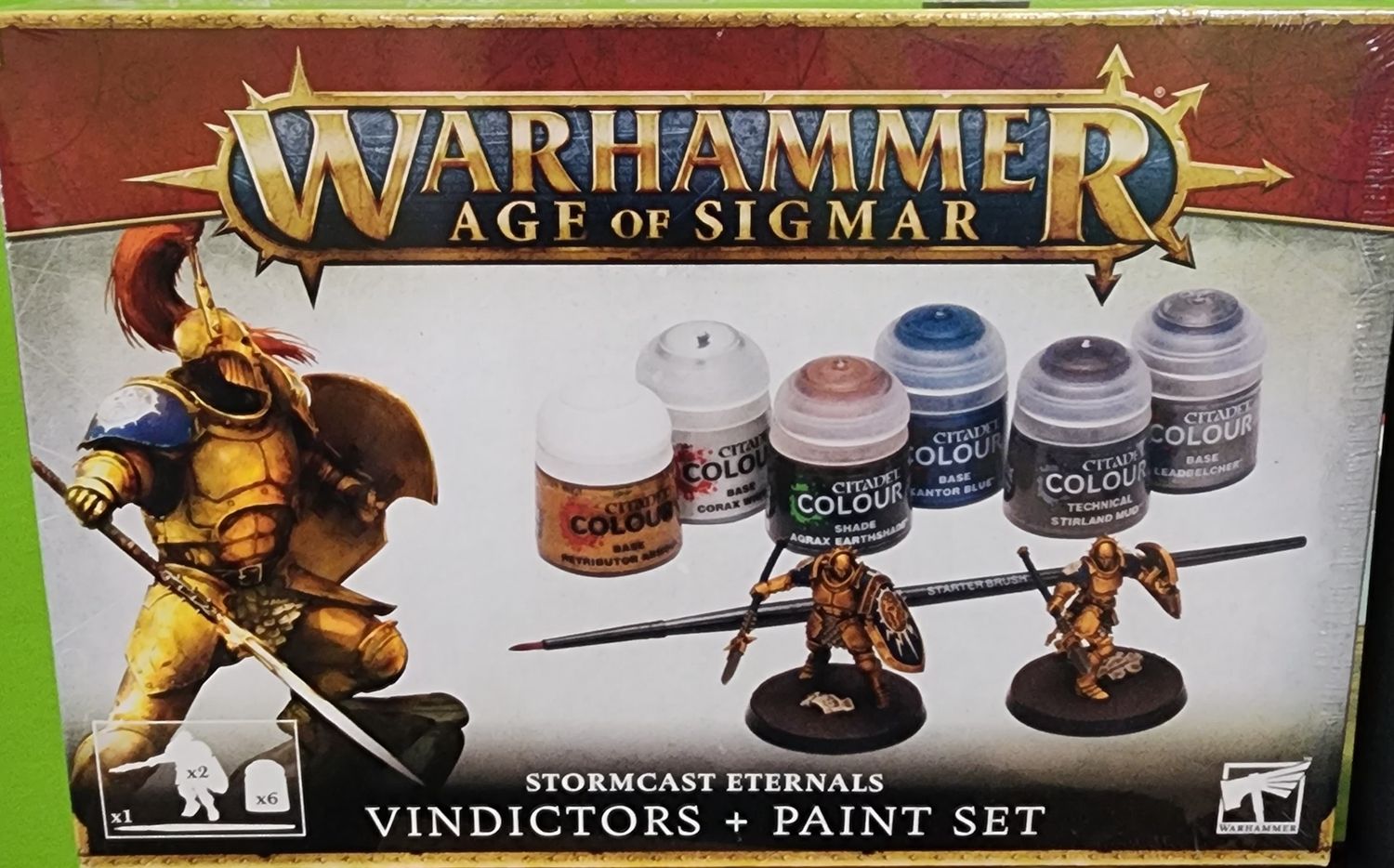 WARHAMMER AGE OF SIGMAR STORMCAST ETERNALS VINDICATORS + PAINT SET