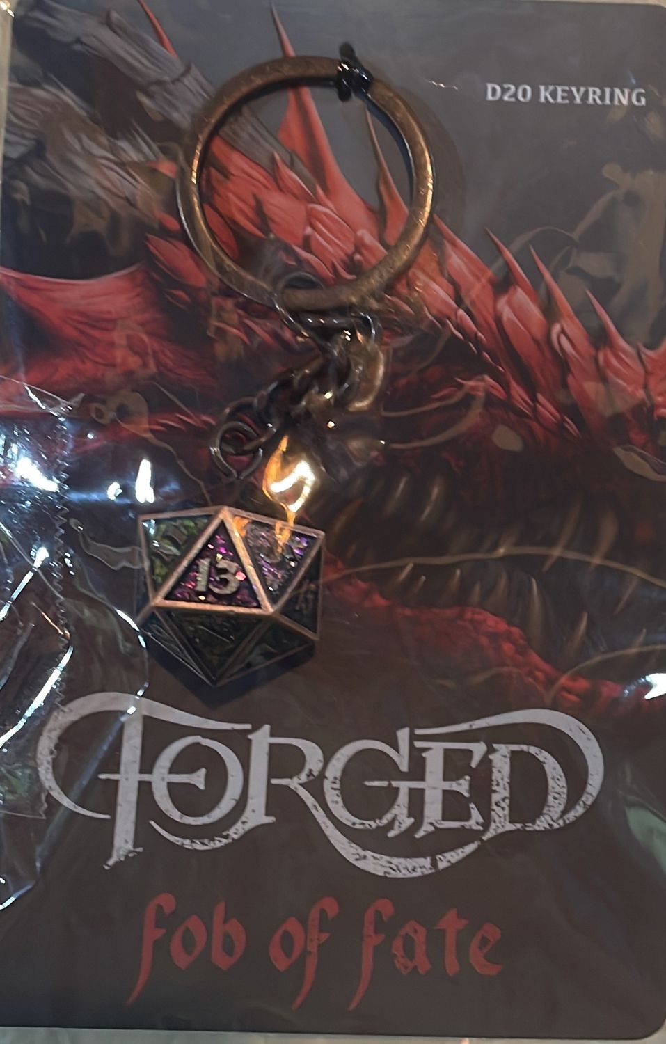 Fob of Fate D20 Witcher Keychain