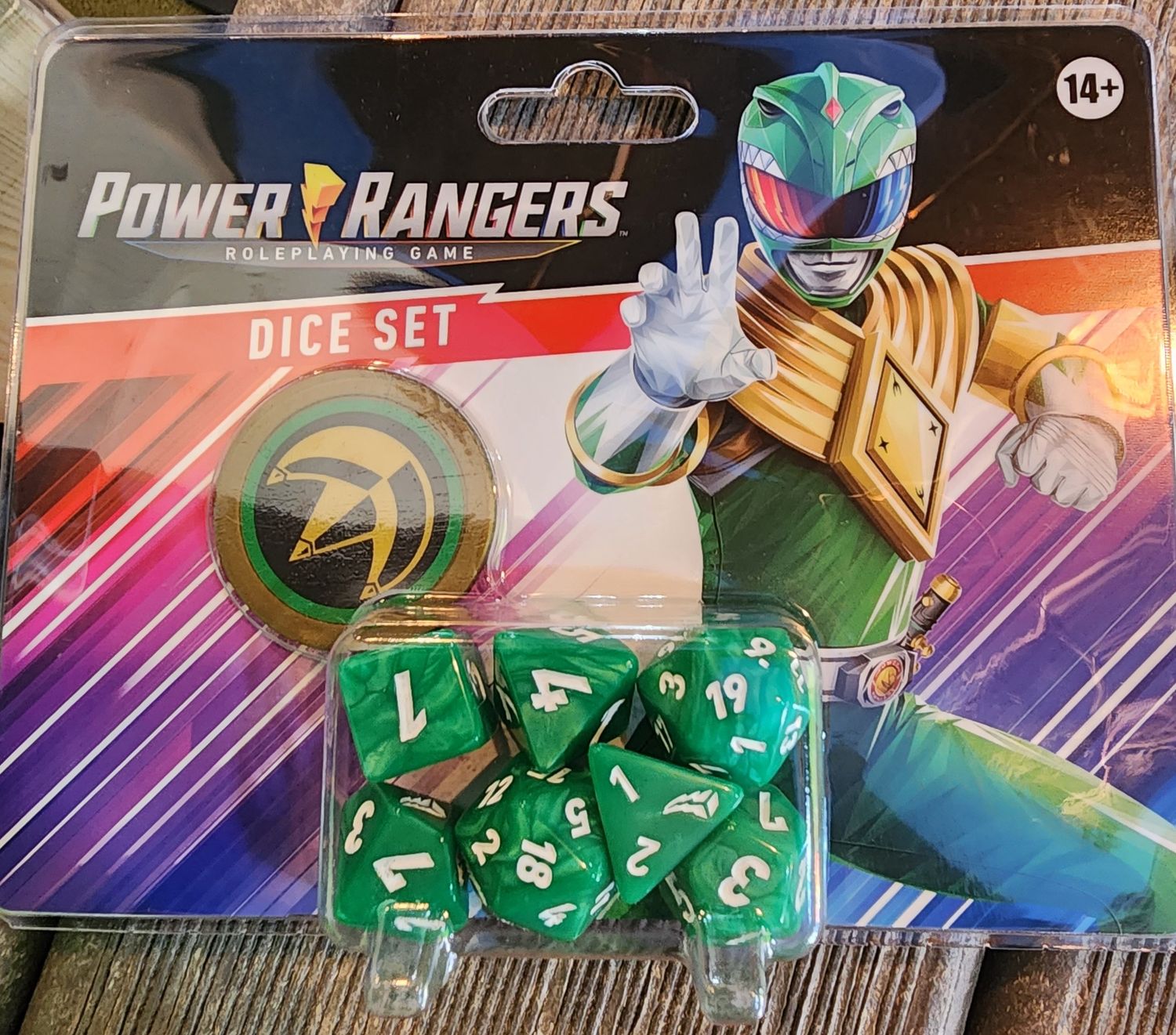 Power Rangers Roleplaying Game Dice Green