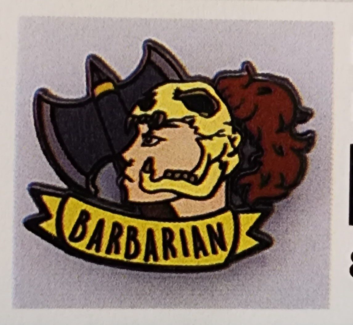 BANNER CLASS PIN BARBARIAN