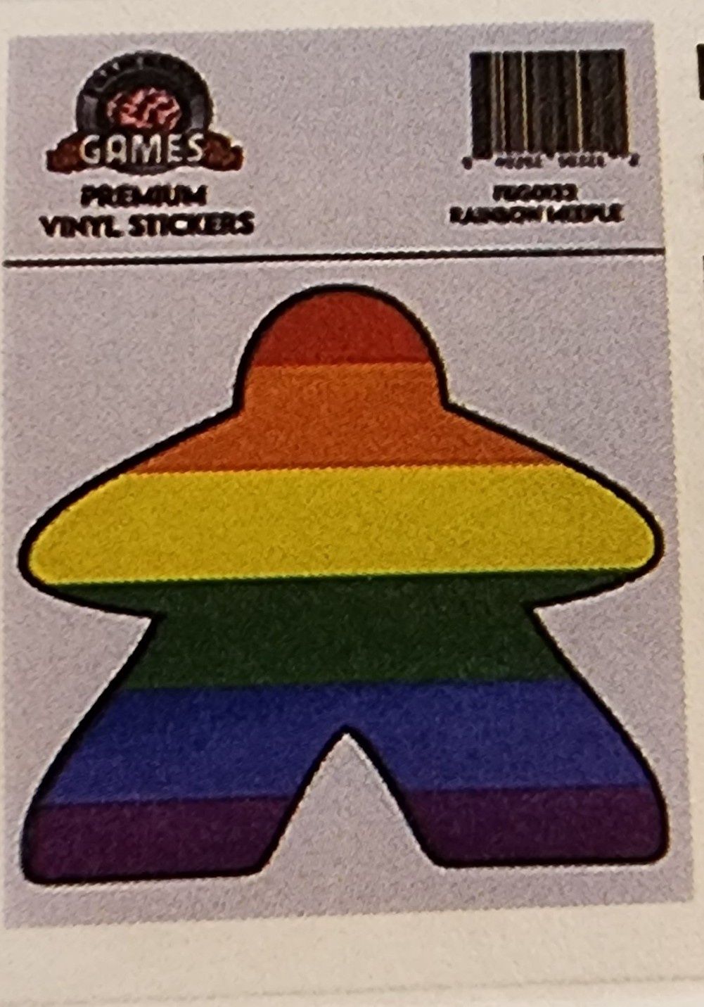 RAINBOW MEEPLE STICKER