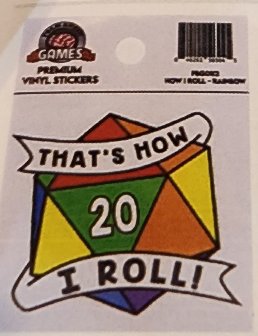 THATS HOW I ROLL STICKER: RAINBOW PRIDE