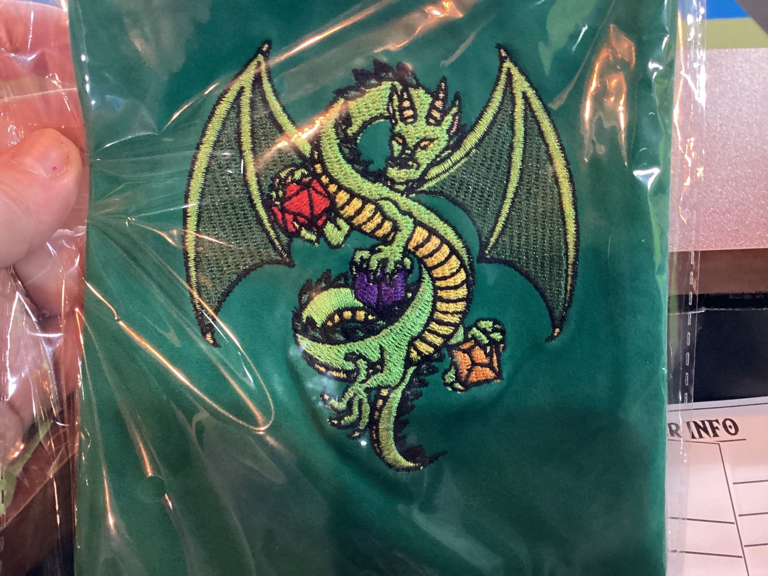 Dice Bag- Green Dragon