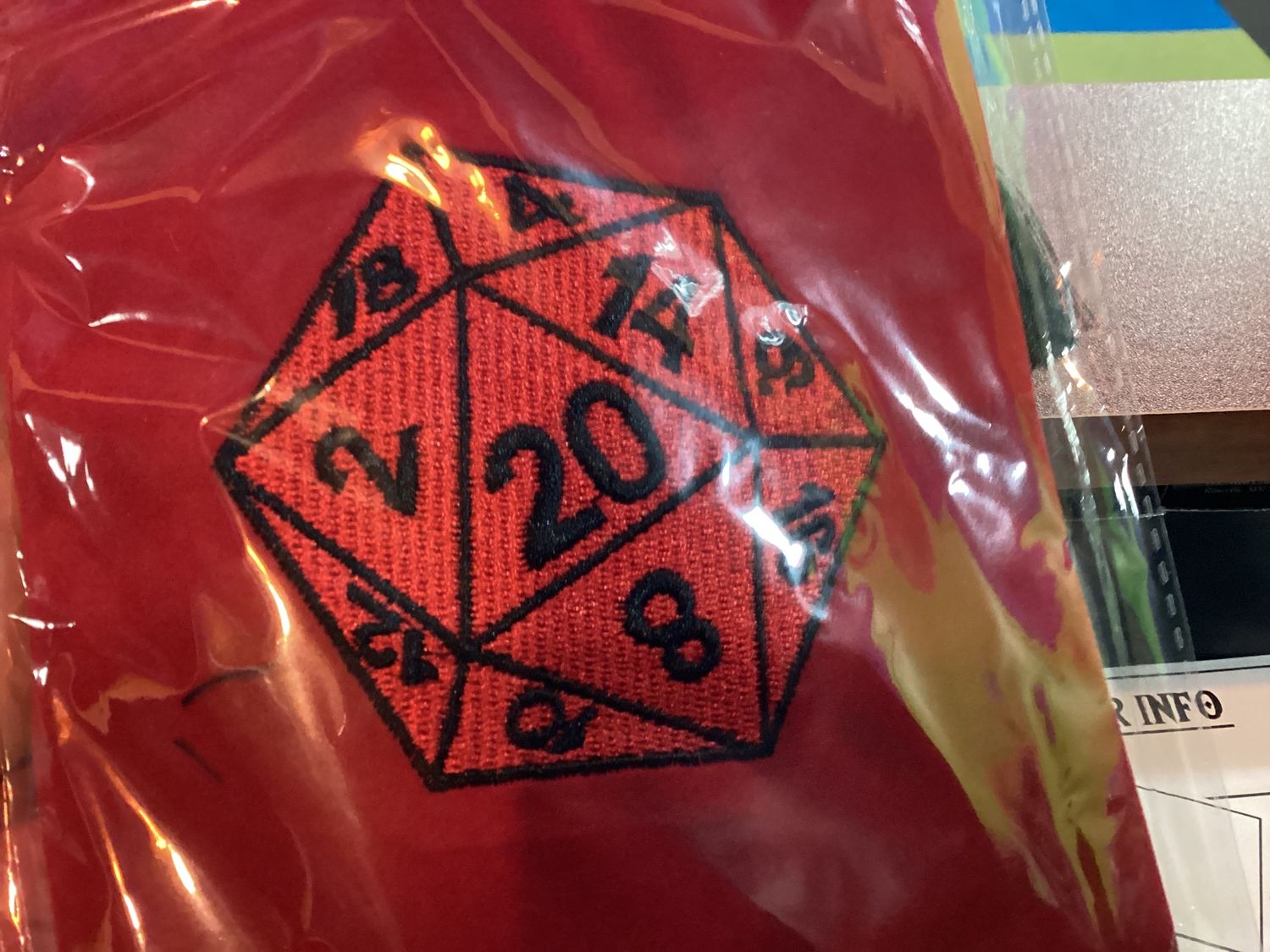 Dice Bag- Red D20