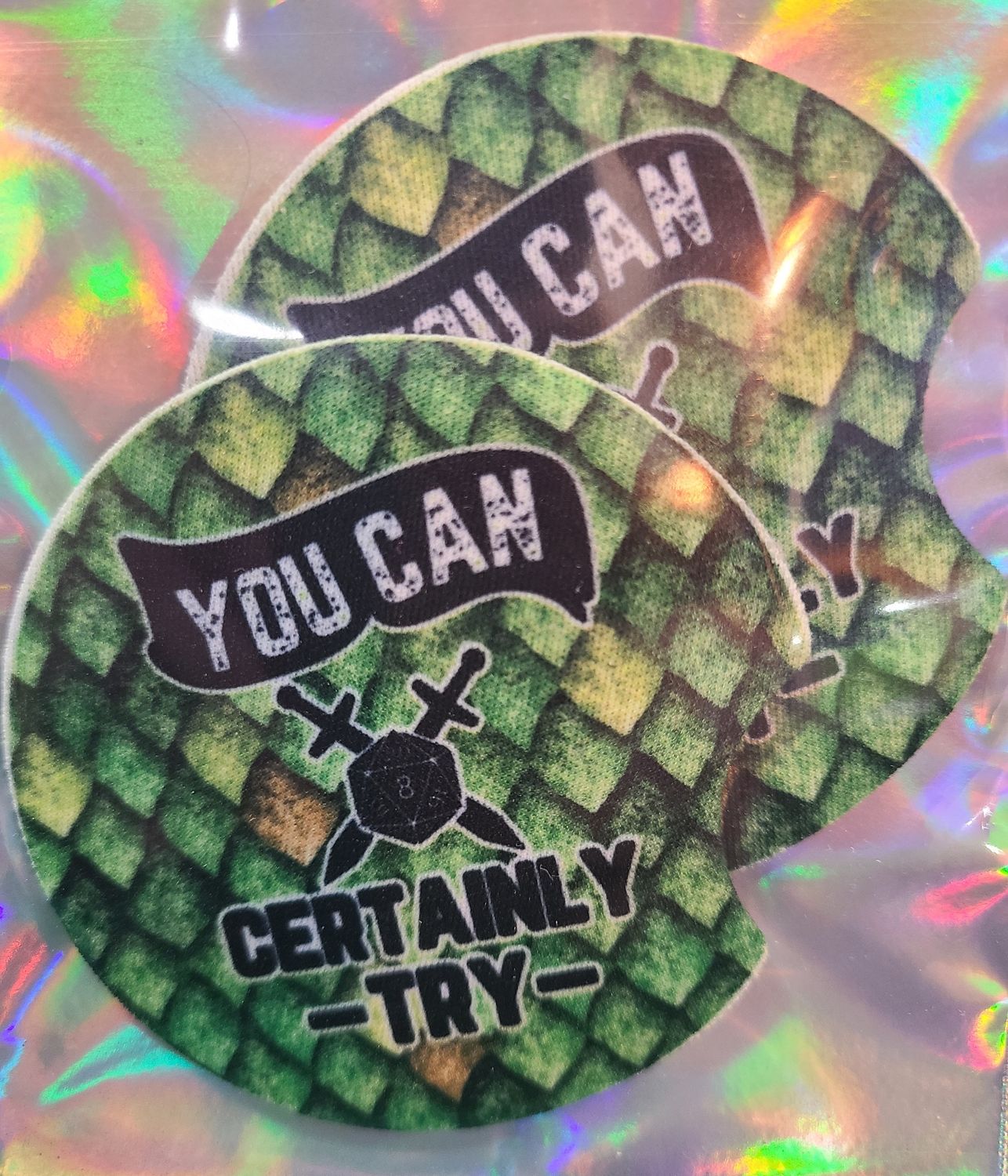 Car/Table Coaster: You Can Certainly Try
