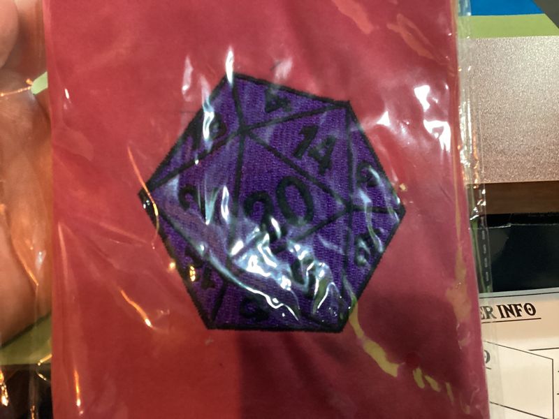 Dice Bag- Purple D20