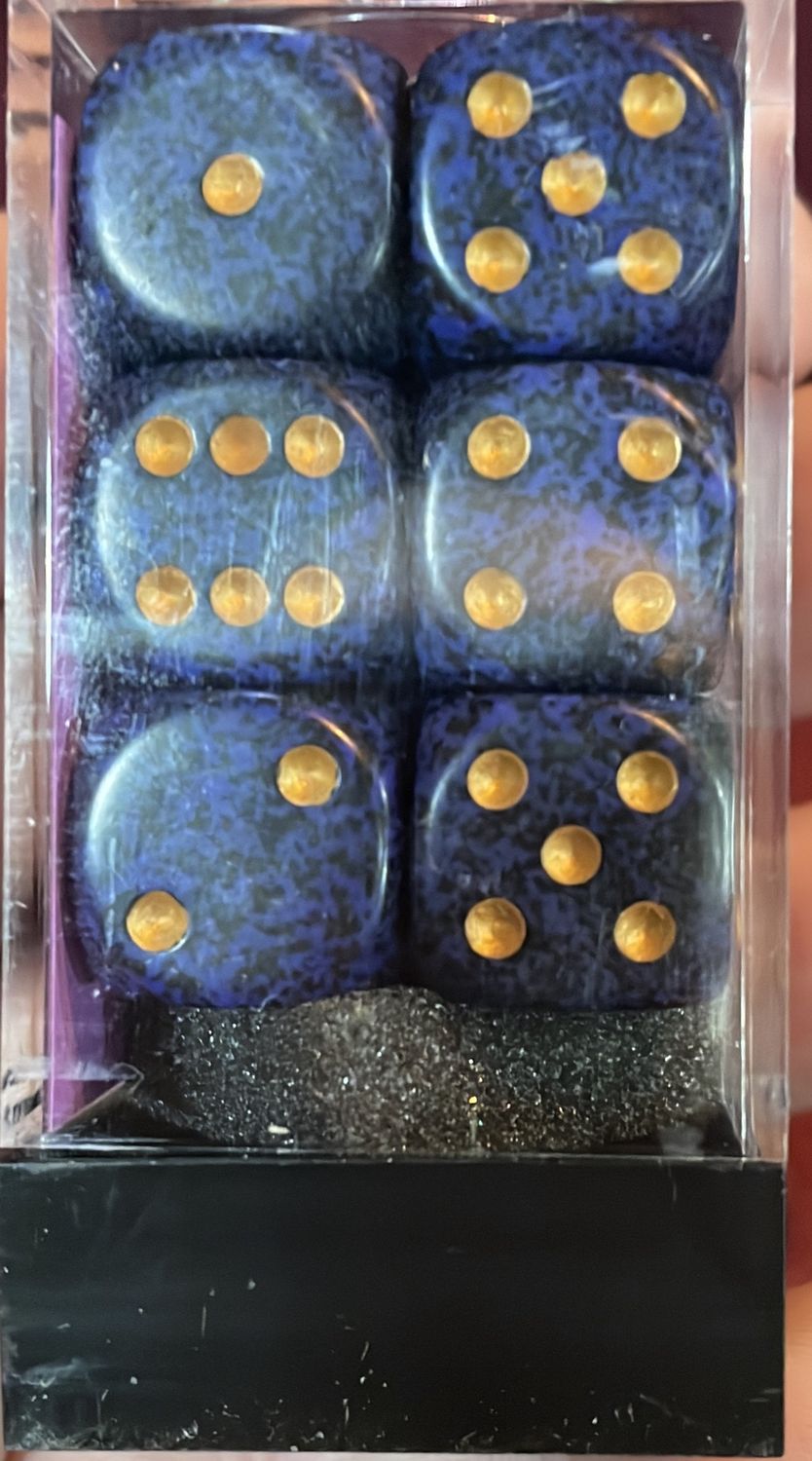 Chessex Golden Cobalt D6