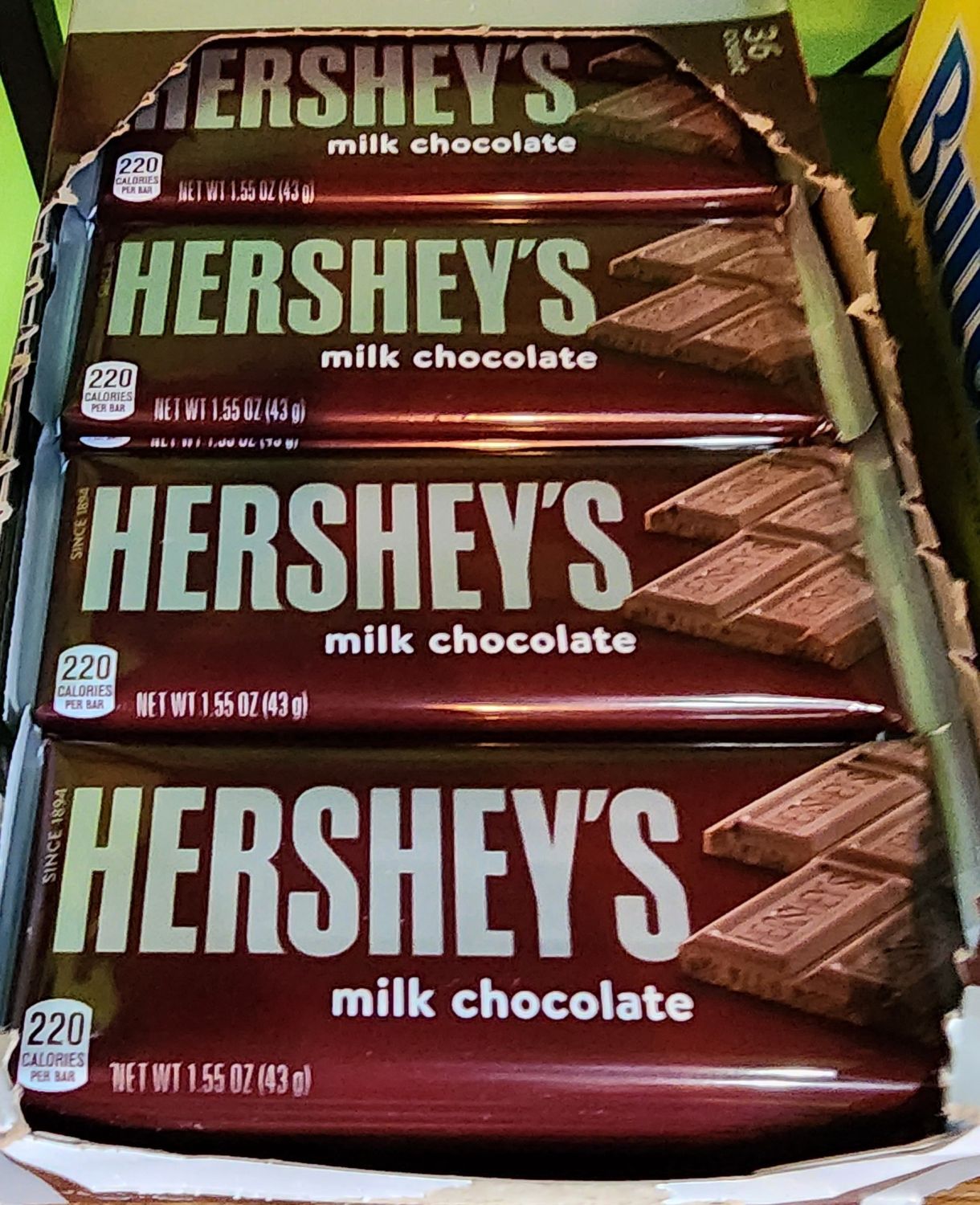 HERSHEYS CANDY BAR MILK CHOCOLATE