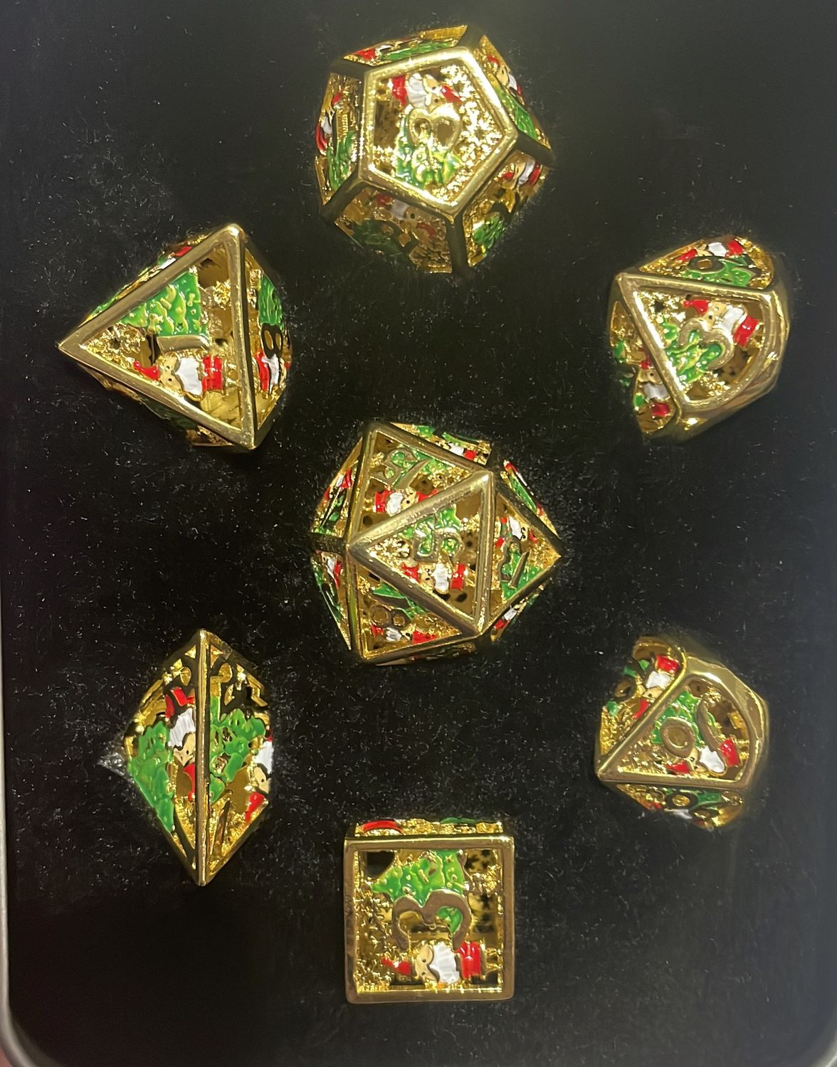 Golden Wonderland - Metal ROG Dice Set