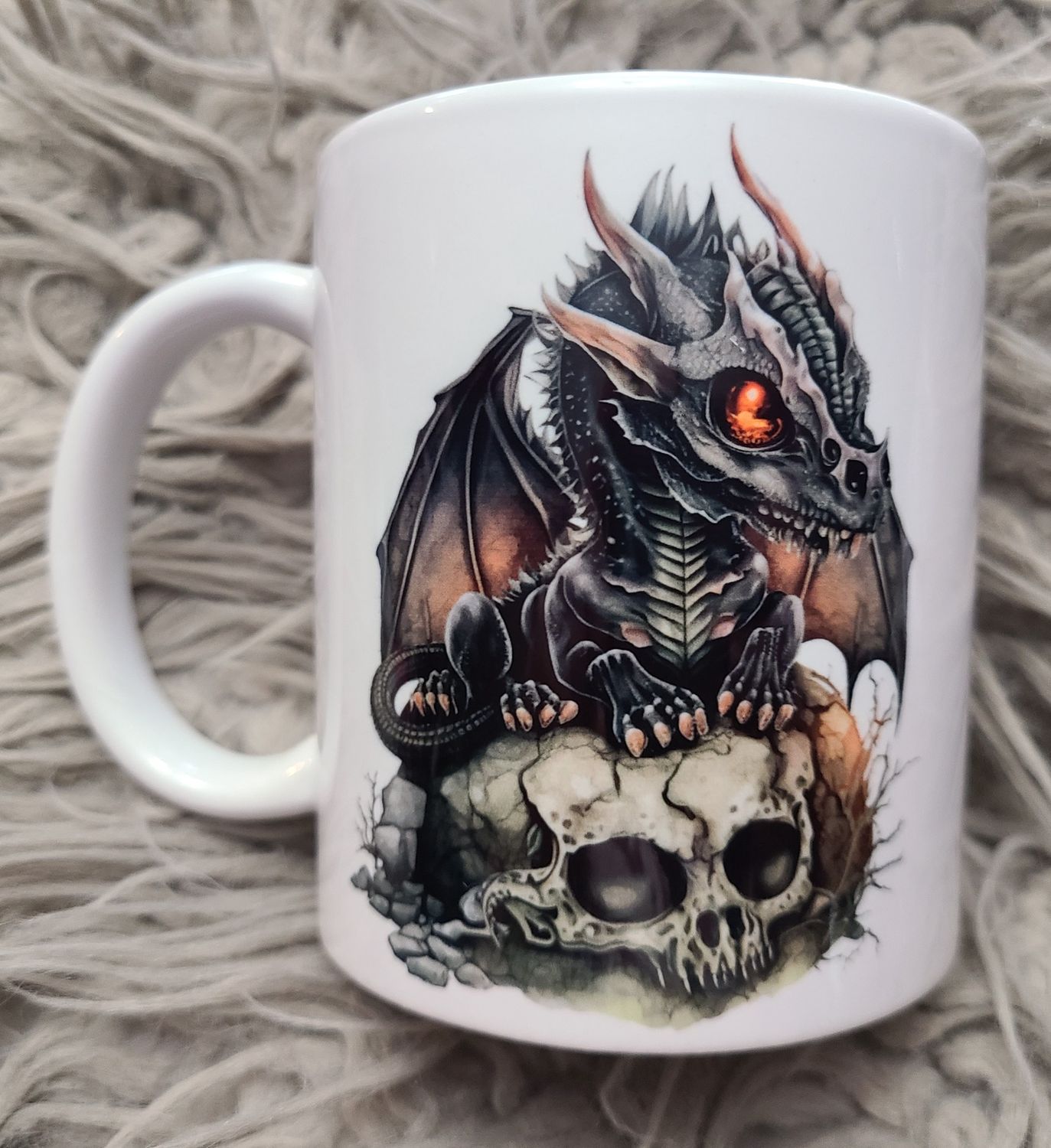 Dragon &amp; Skull Mug