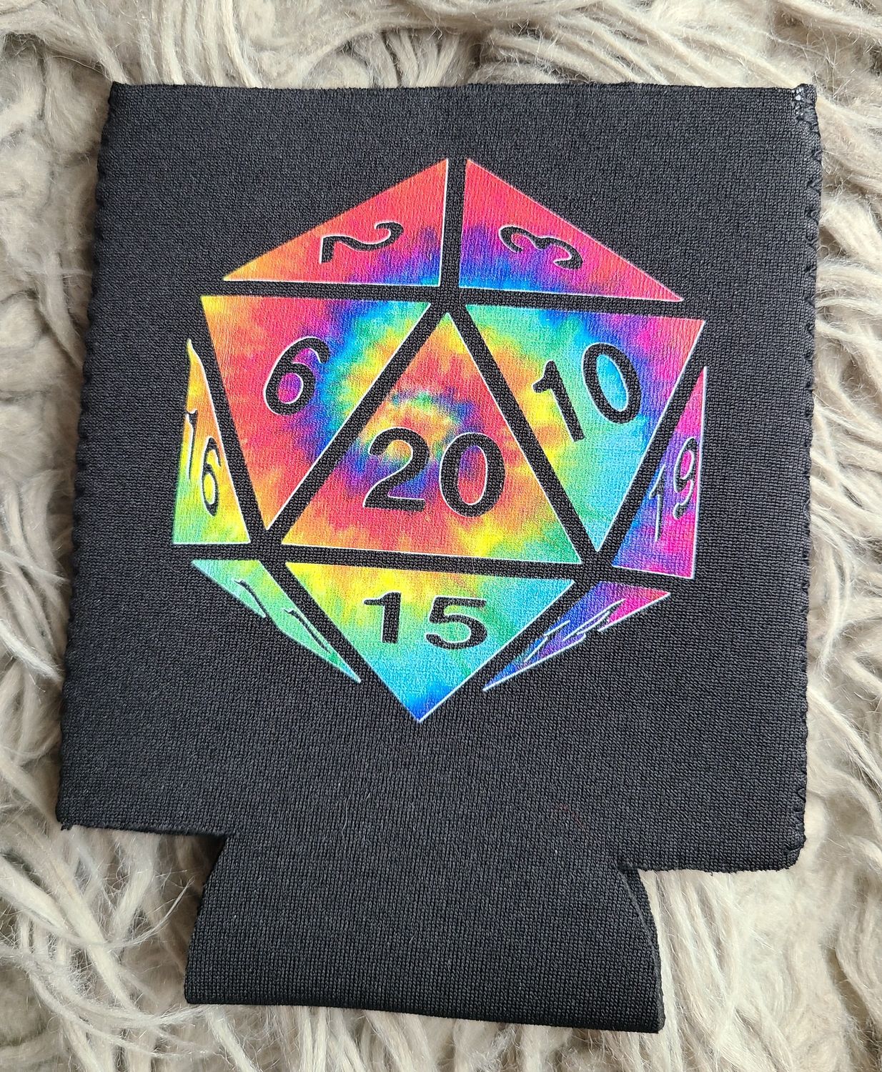 Can Cooler: Tie Dye D20