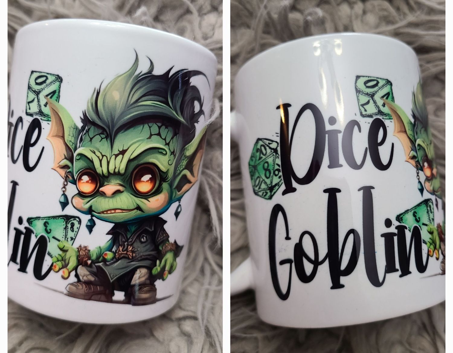 Green Dice Goblin Mug