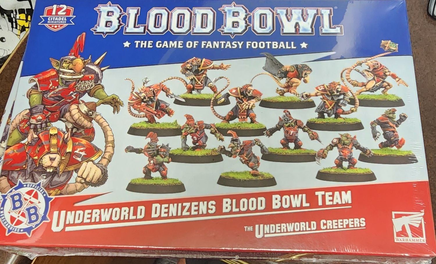 BLOOD BOWL FANTASY FOOTBALL UNDERWORLD DENIZENS BLOODBOWL TEAM THE UNDERWORLD CREEPERS