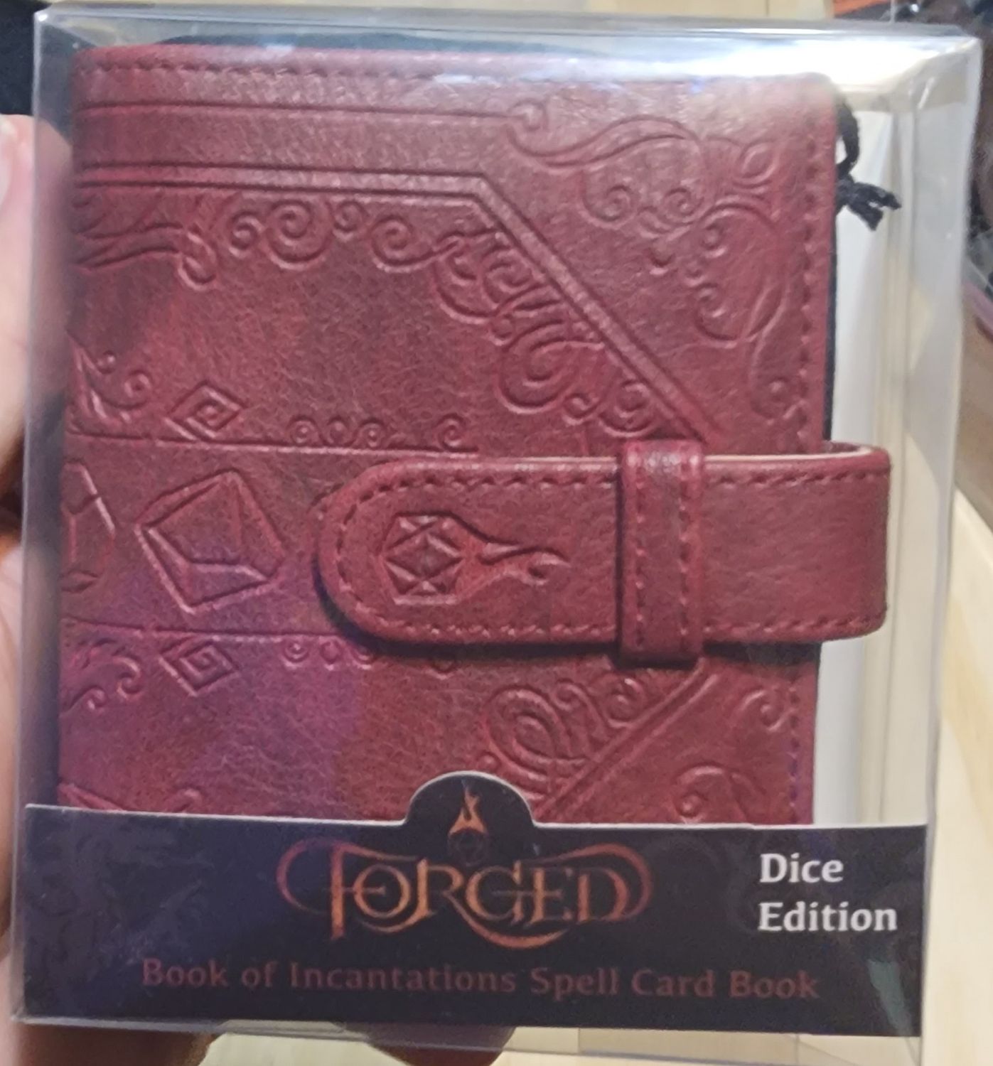 Book of incantations and spell cards dice edition