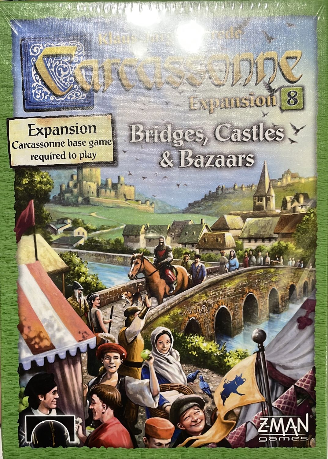 Carcassonne EXPANSION 8 Bridges, Castles &amp; Bazaars