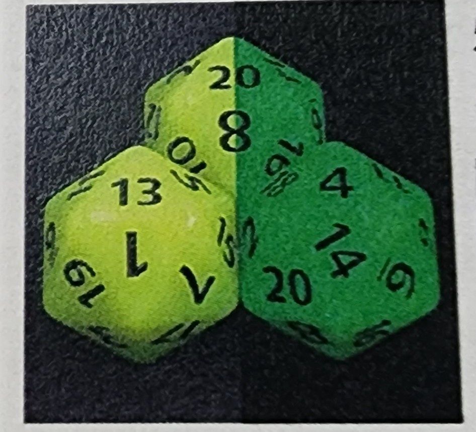 55MM TITAN D20 GLOW IN THE DARK YELLOW