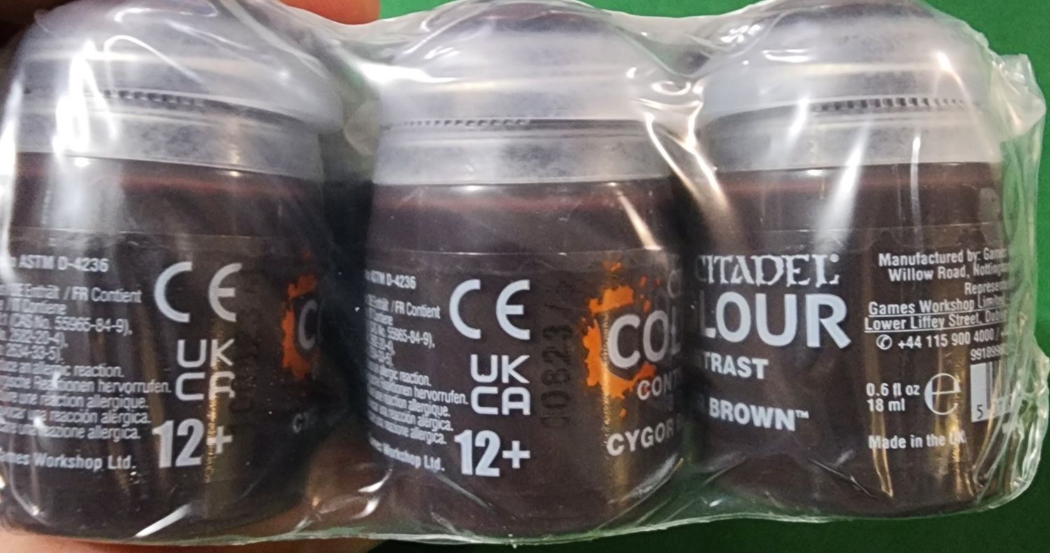 CITADEL PAINTS CONTRAST CYGOR BROWN