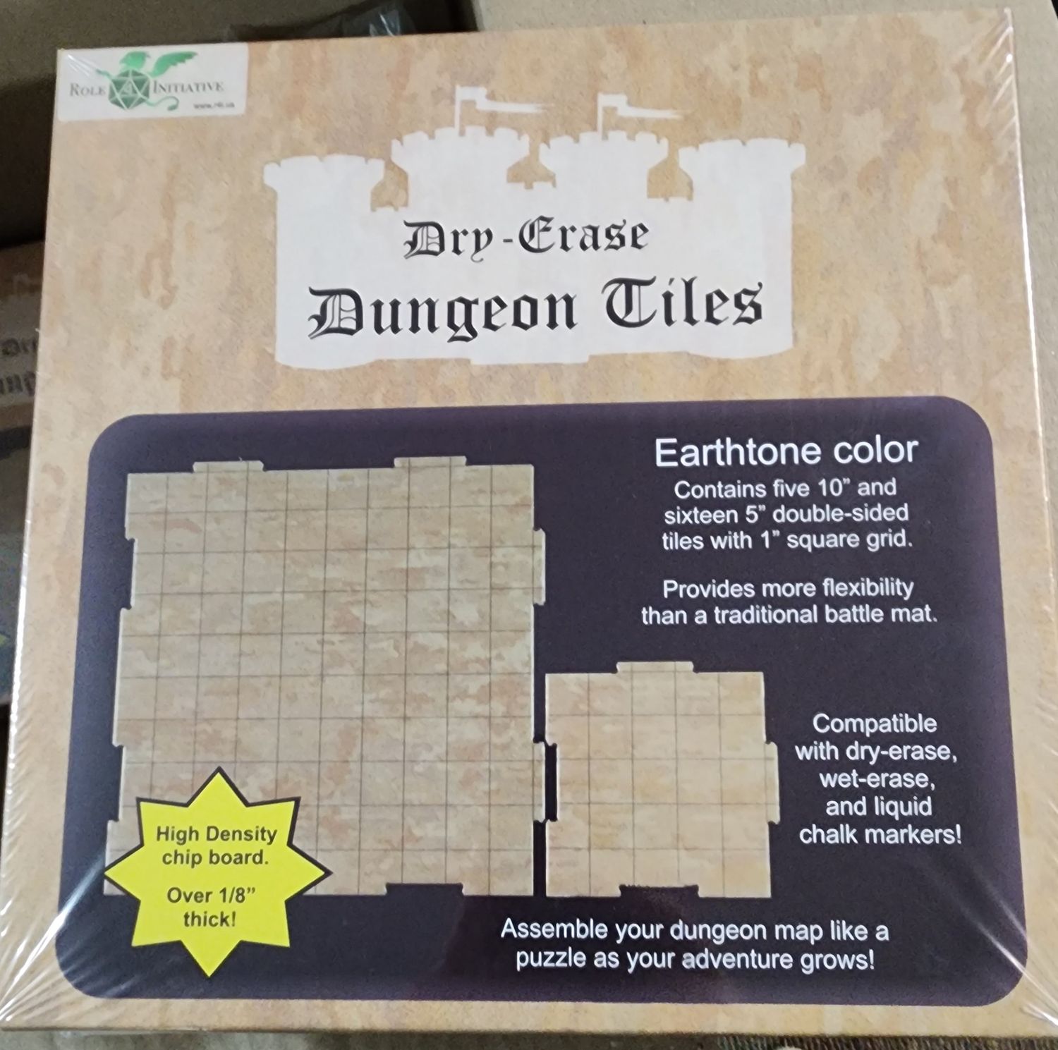 DRY ERASE DUNGEON TILES
