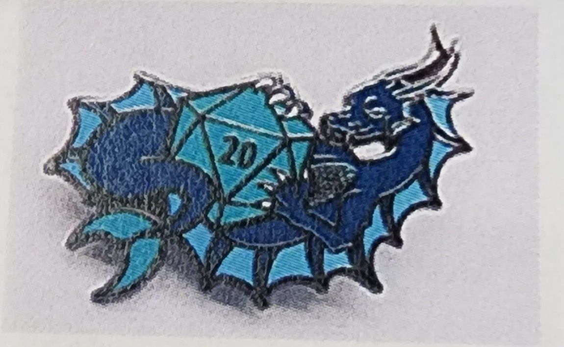 DICE DRAGON PIN WATER