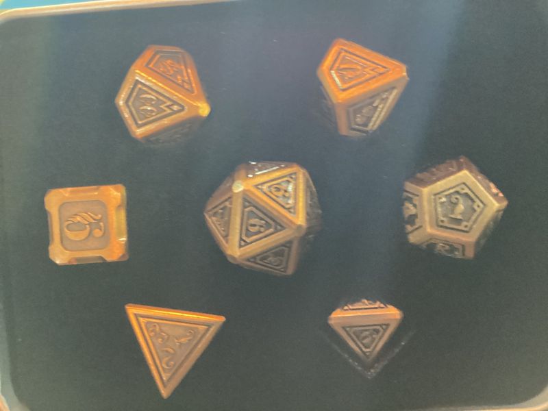 Alchemist Metals: Gold Metal Dice