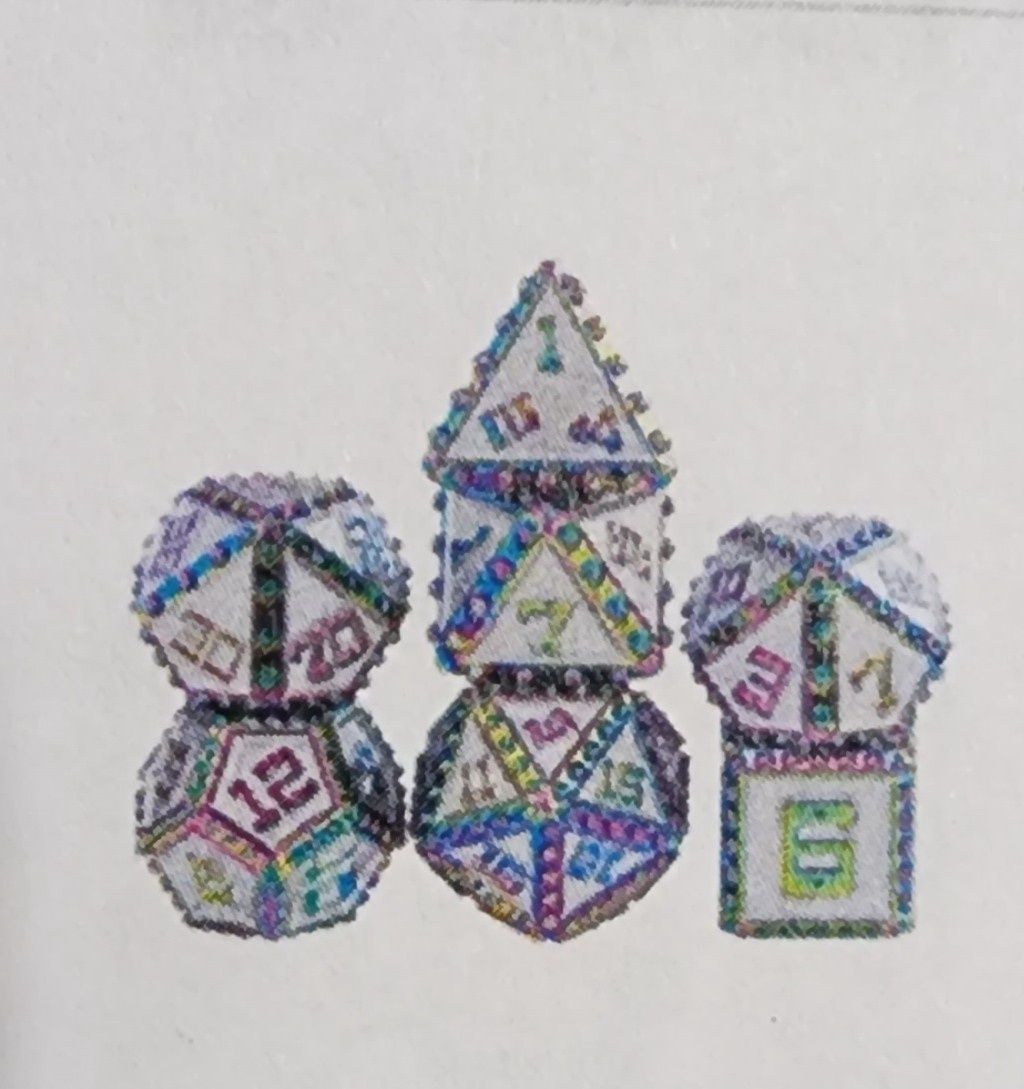 BRIGANDINE ARMOR ENCHATED METAL DICE
