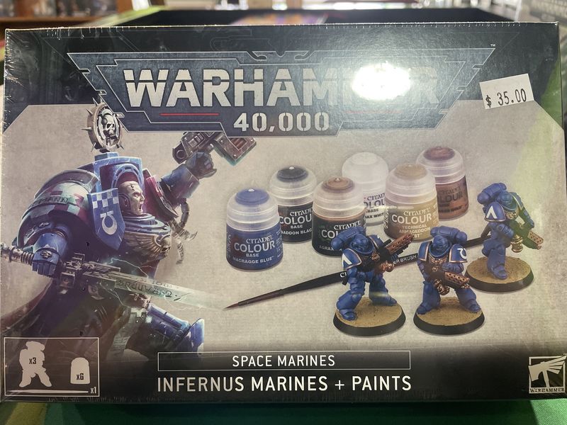 Warhammer 40.000 Space Marines Infernus Marines + Paint