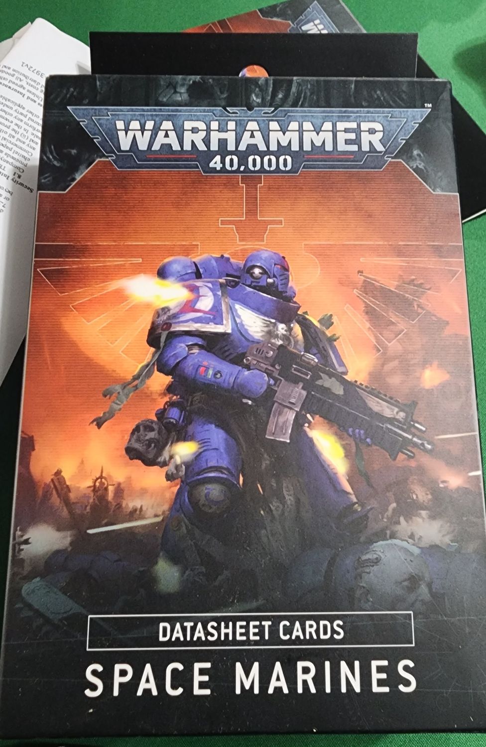 WARHAMMER 40K SPACE MARINE DATA CARDS