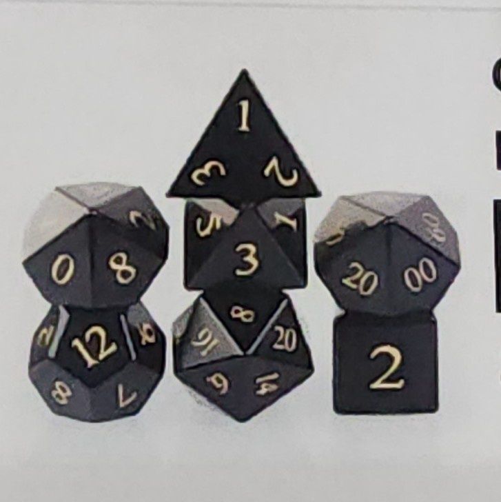 OBSIDIAN ENGRAVED WITH GOLD