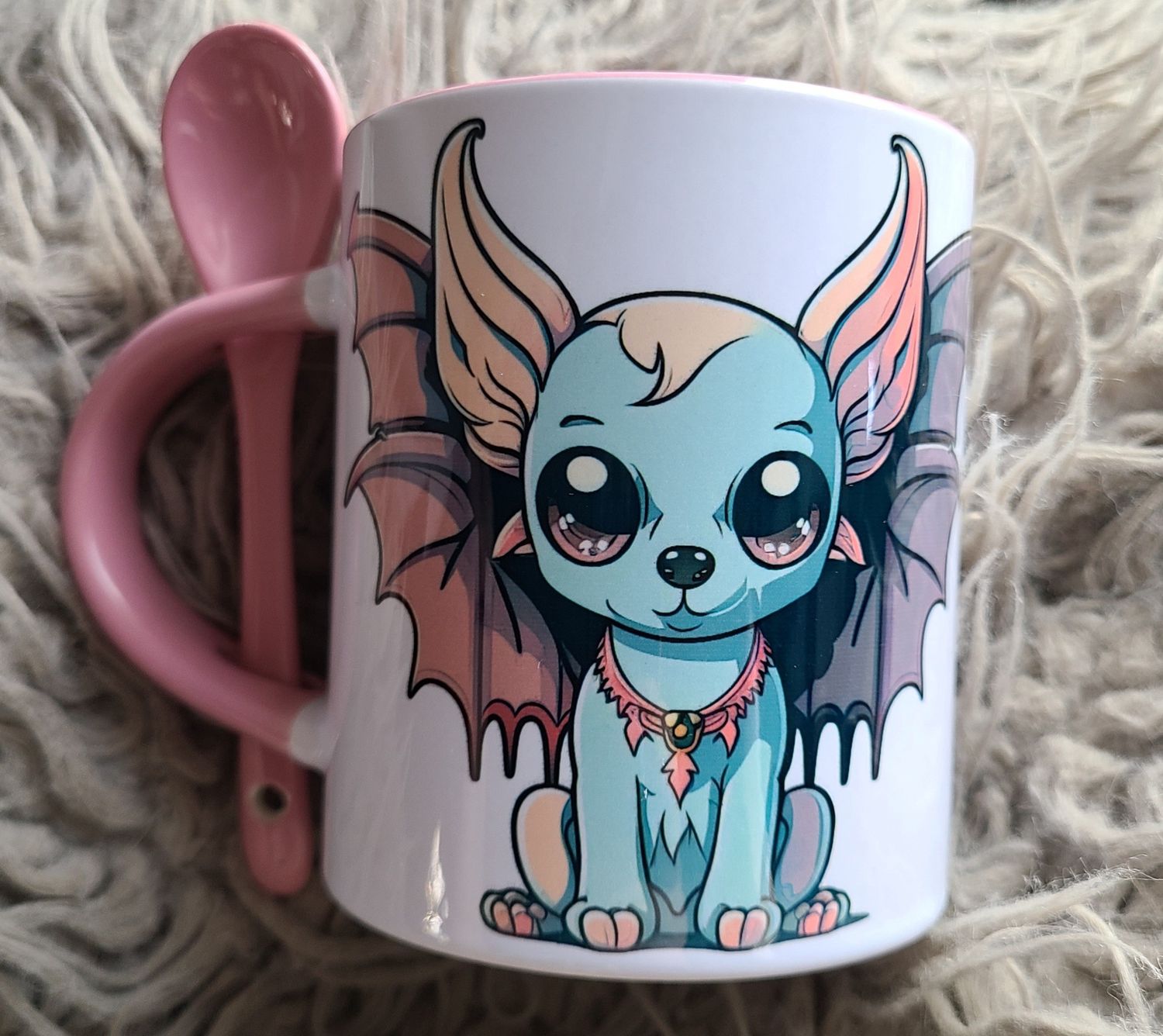 Demon Dog Mug w/Spoon