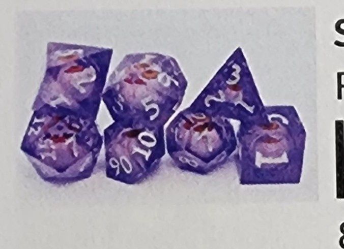 SHARP EDGE MOVING EYE RPG DICE SET MAGESHOT