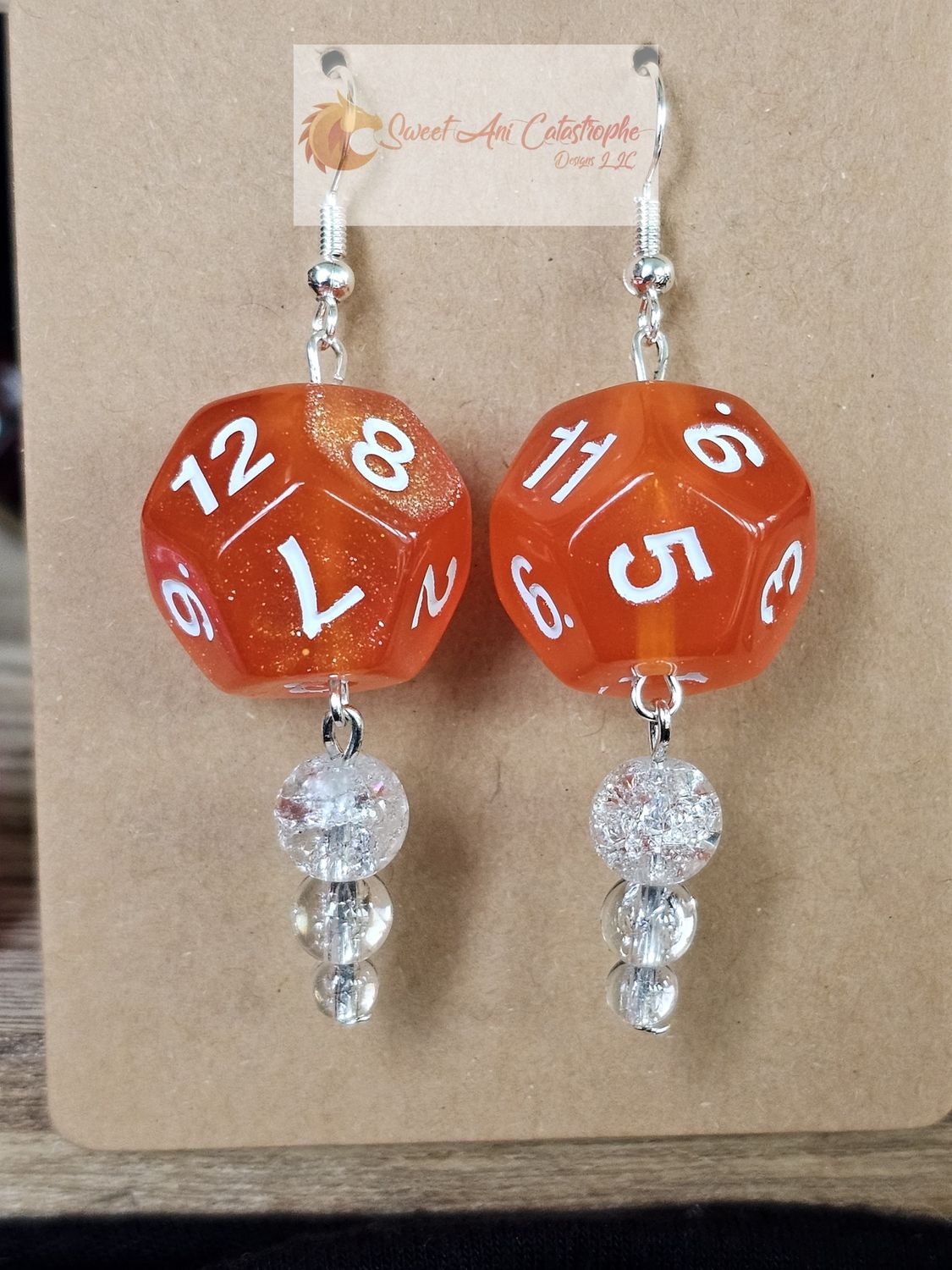 Barbarian Blaze D12 Earrings