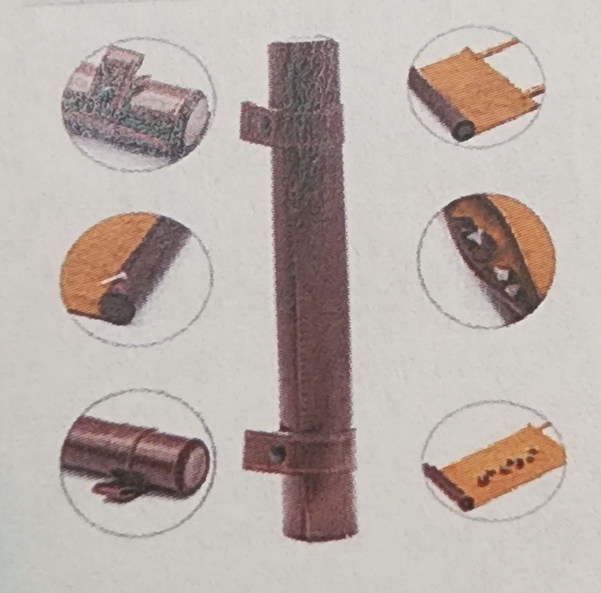 RED ROLL-UP LEATHERETTE DICE MAT