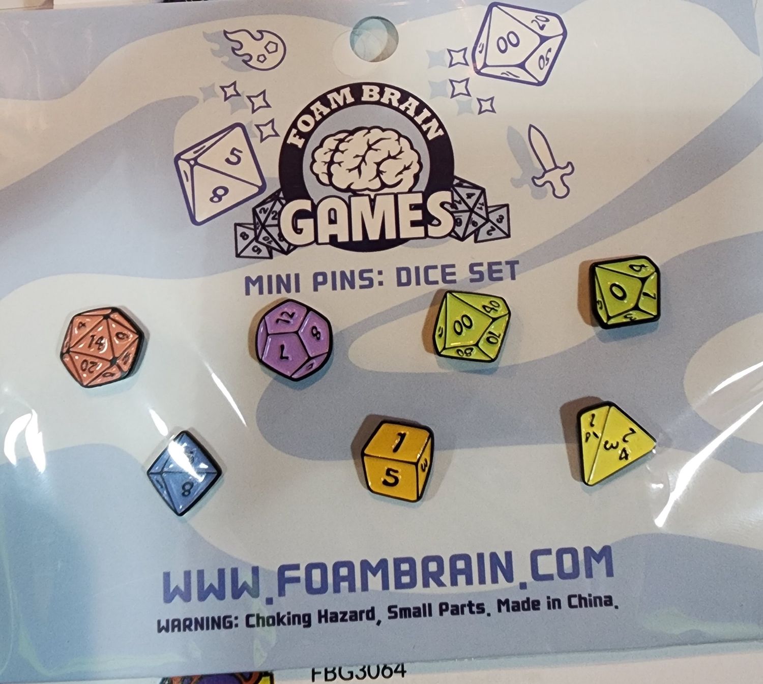 MINI PINS DICE SET