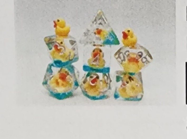 RUBBER DUCKIE DICE SET