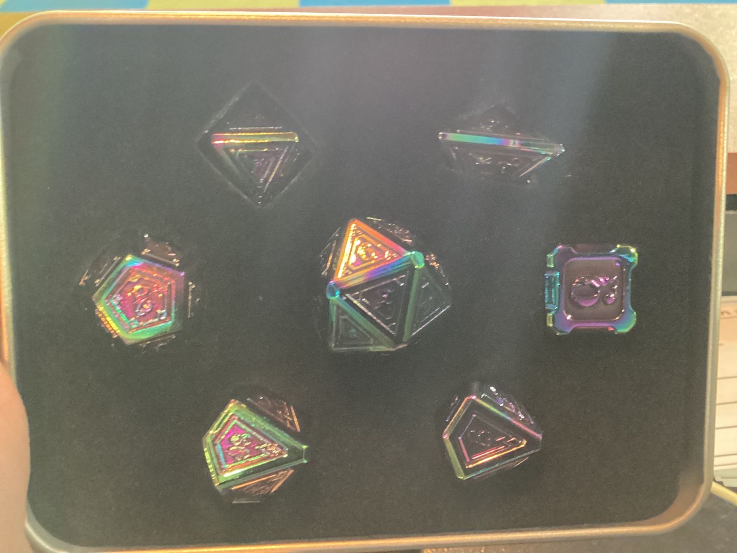 Alchemist Metals: Burnt Opal Metal Dice