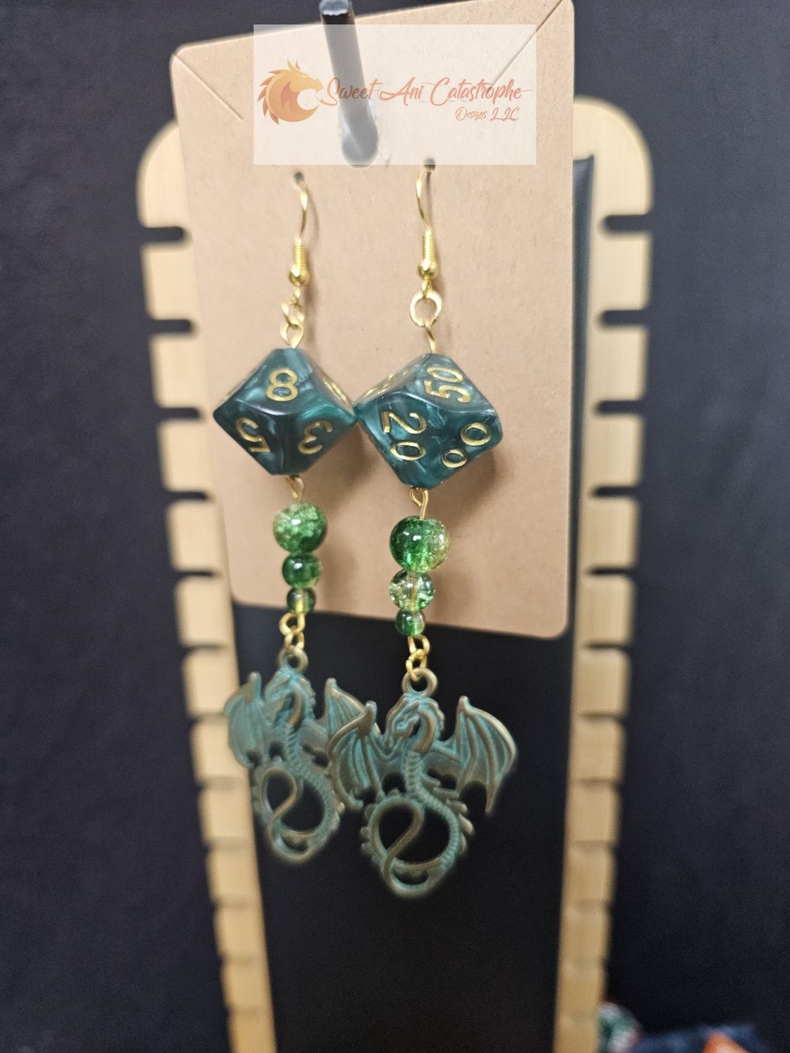 Basilisk Blood Dragon Dangle Earrings