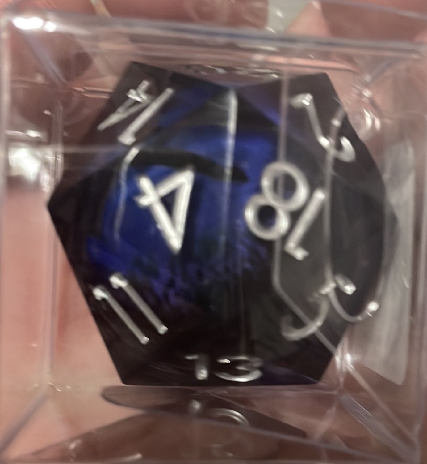 35mm Moving Eye D20 - Purple Cyclops Eye