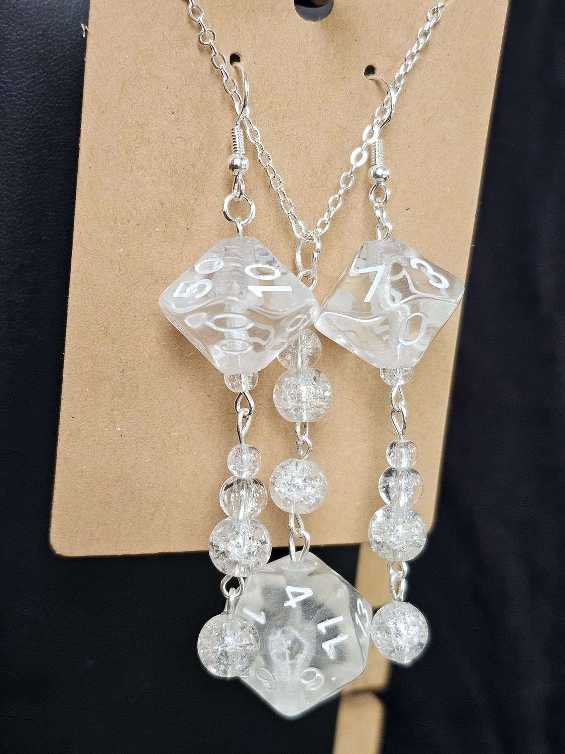 Ghost Tears Earring And Necklace Set