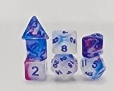 Glow in the dark glowing memory rpg dice set