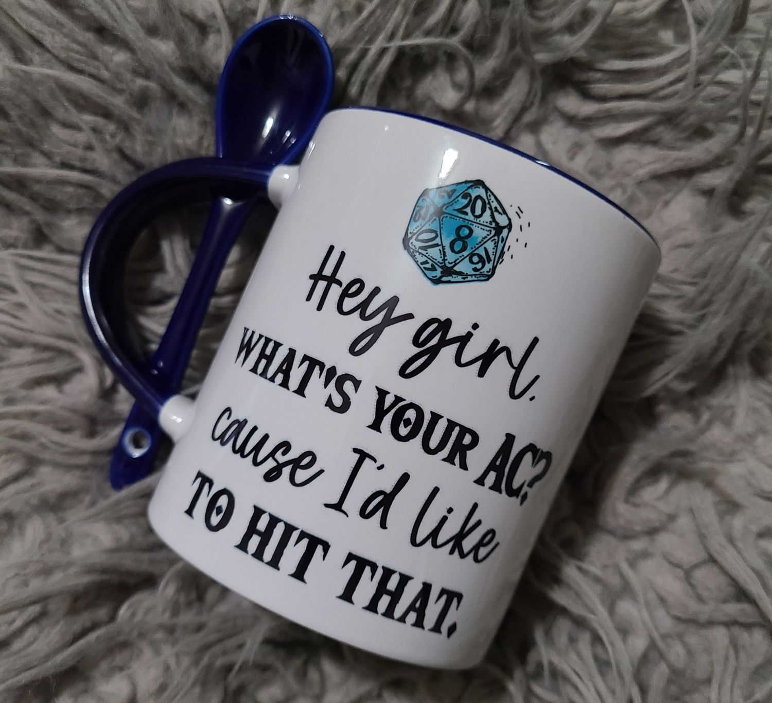 Hey Girl Mug w/Spoon