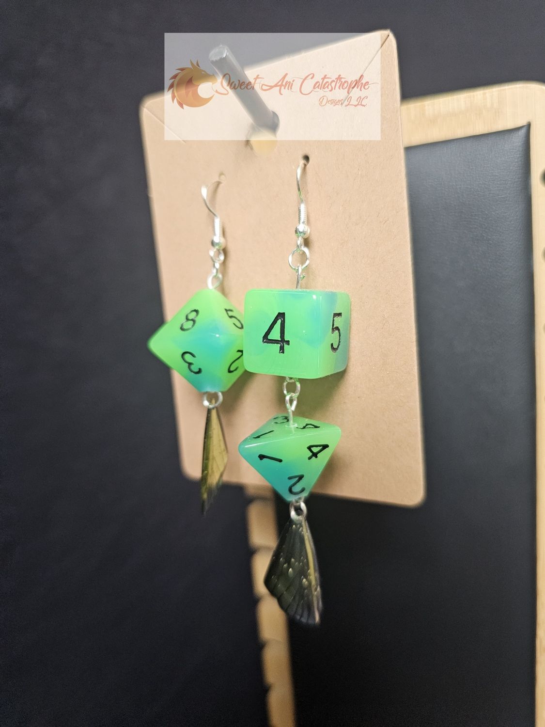 Goblin Garden Faerie Wings Asymetrical Earrings