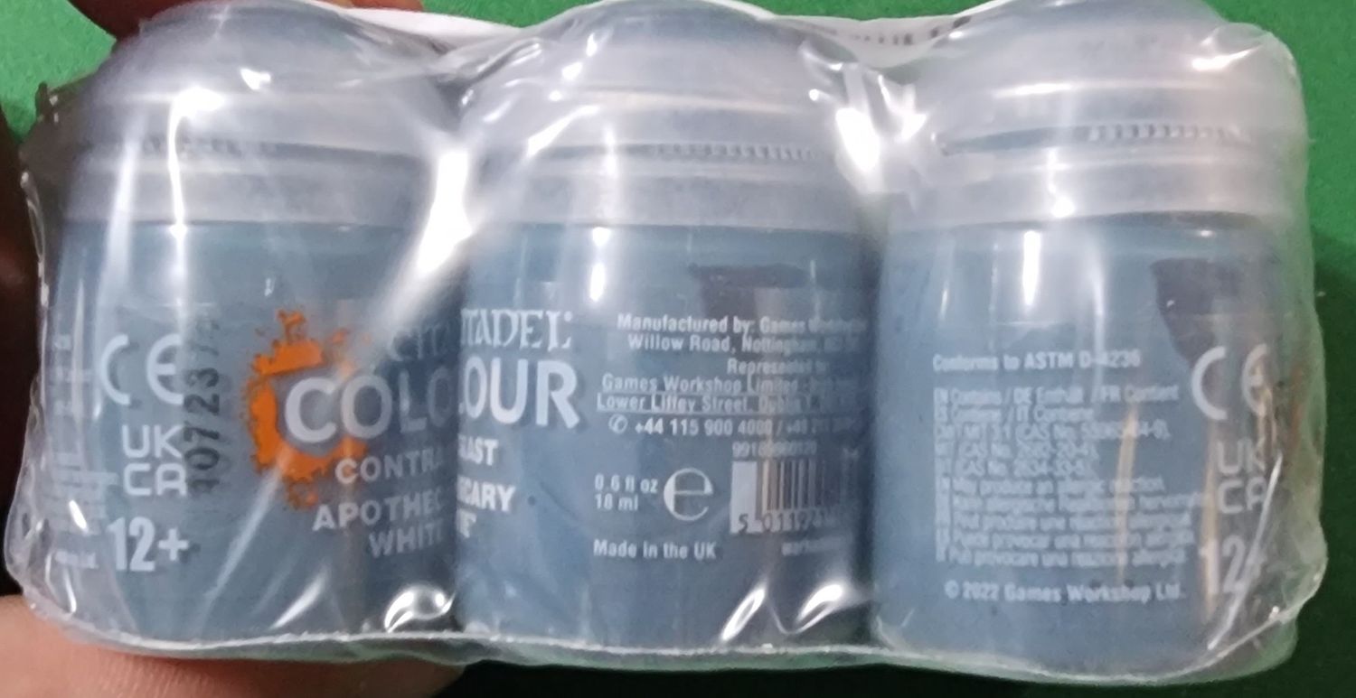 CITADEL PAINTS CONTRAST APOTHECARY WHITE