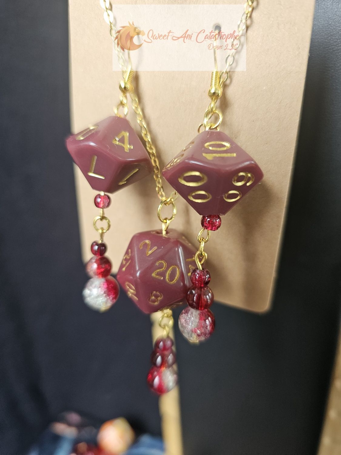 Crimson Queen Earring And Necklace Set