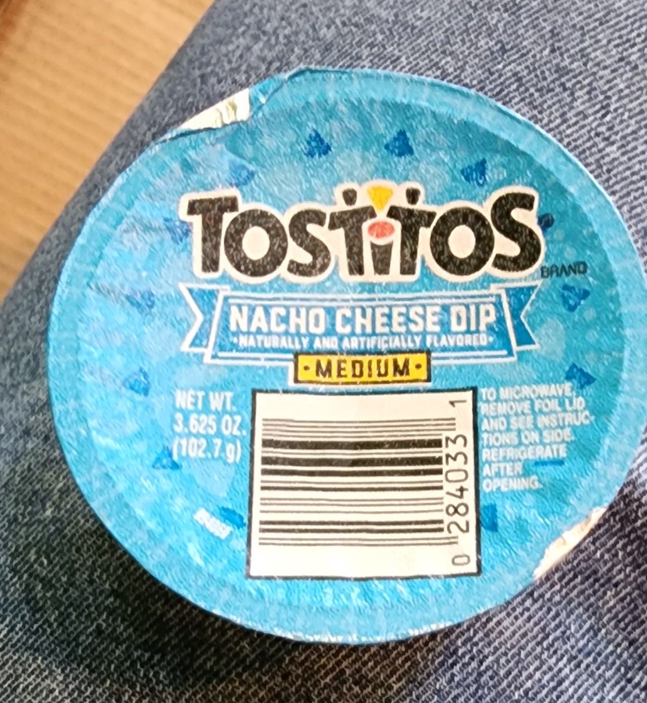 TOSTITOS NACHO CHEESE DIP MEDIUM