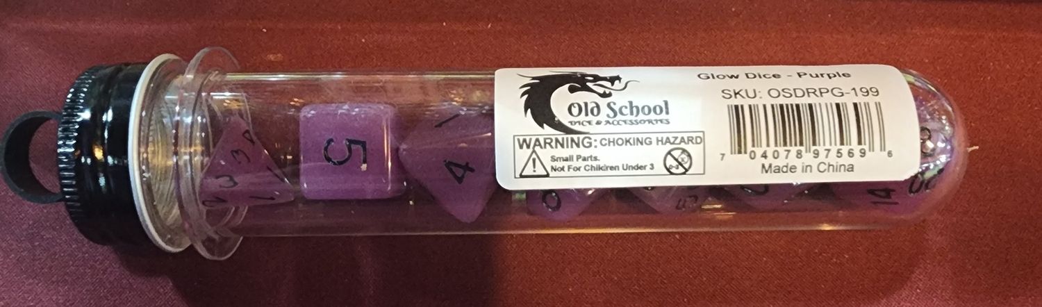 O.S.D. GLOW DICE PURPLE
