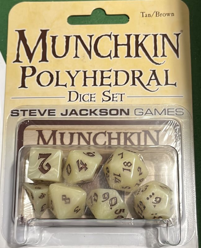 Munchkin Dice Set Tan/Brown