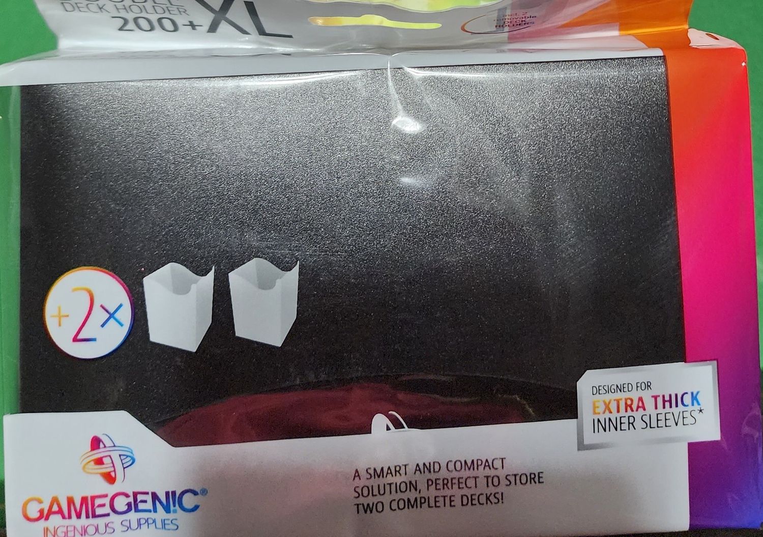 GAMEGENIC XL DOUBLE DECK HOLDER BLACK