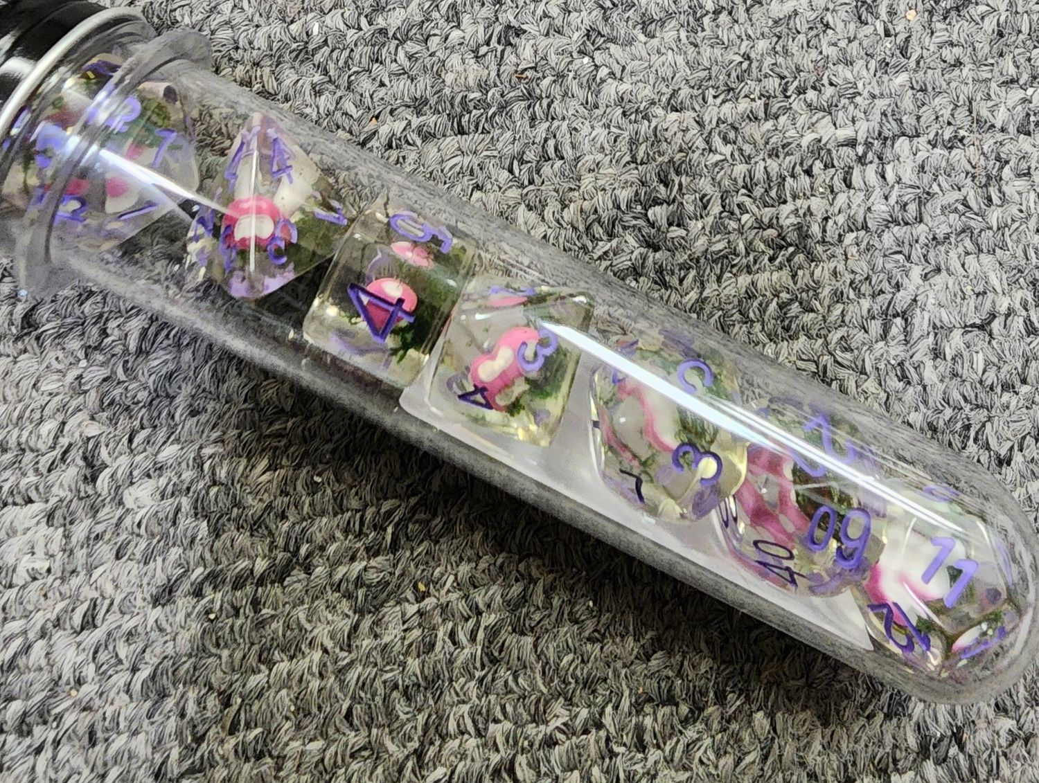 Old School PINK Shrooms Dice