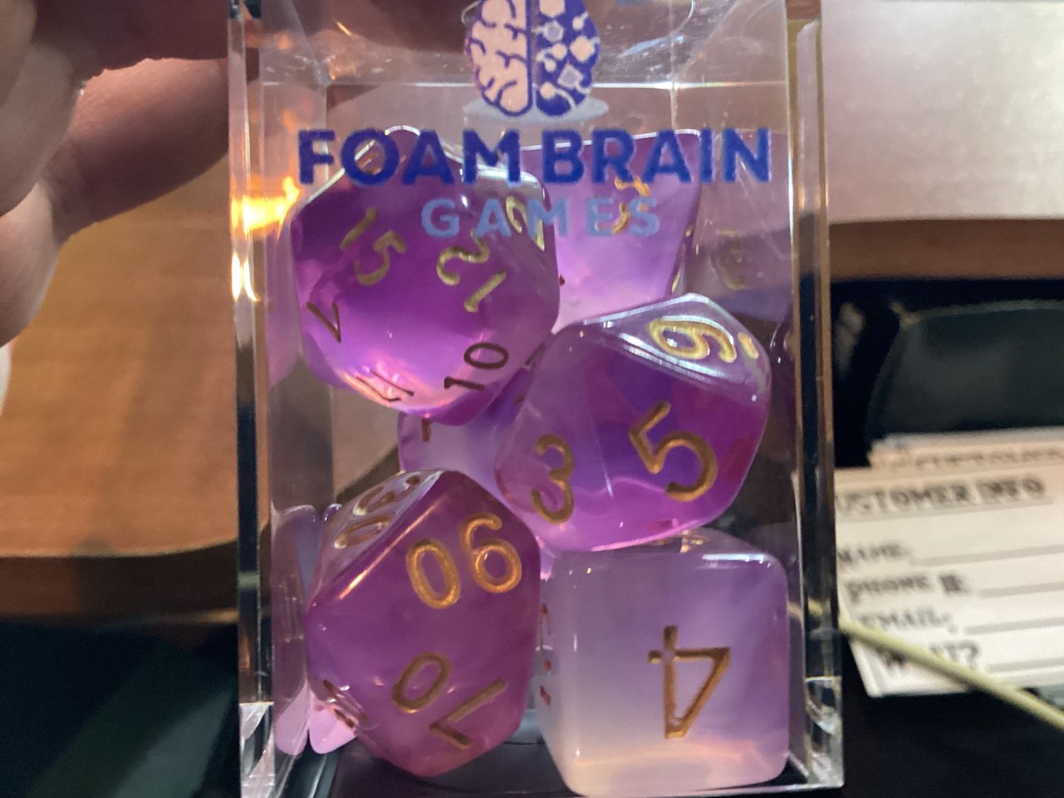 Purple Milky Dice