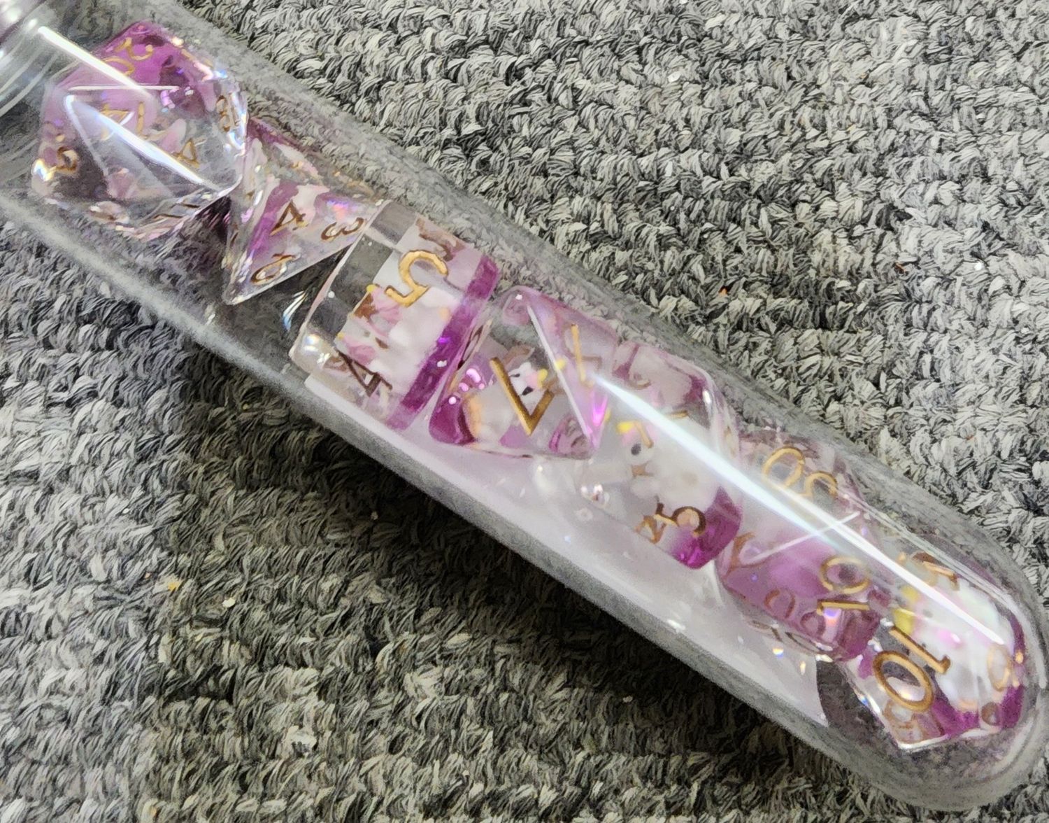 Old School PINK Unicorn Dice